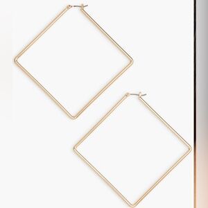 Uncommon James Rose Gold Square Hoop (Girl Boss) Earrings!
